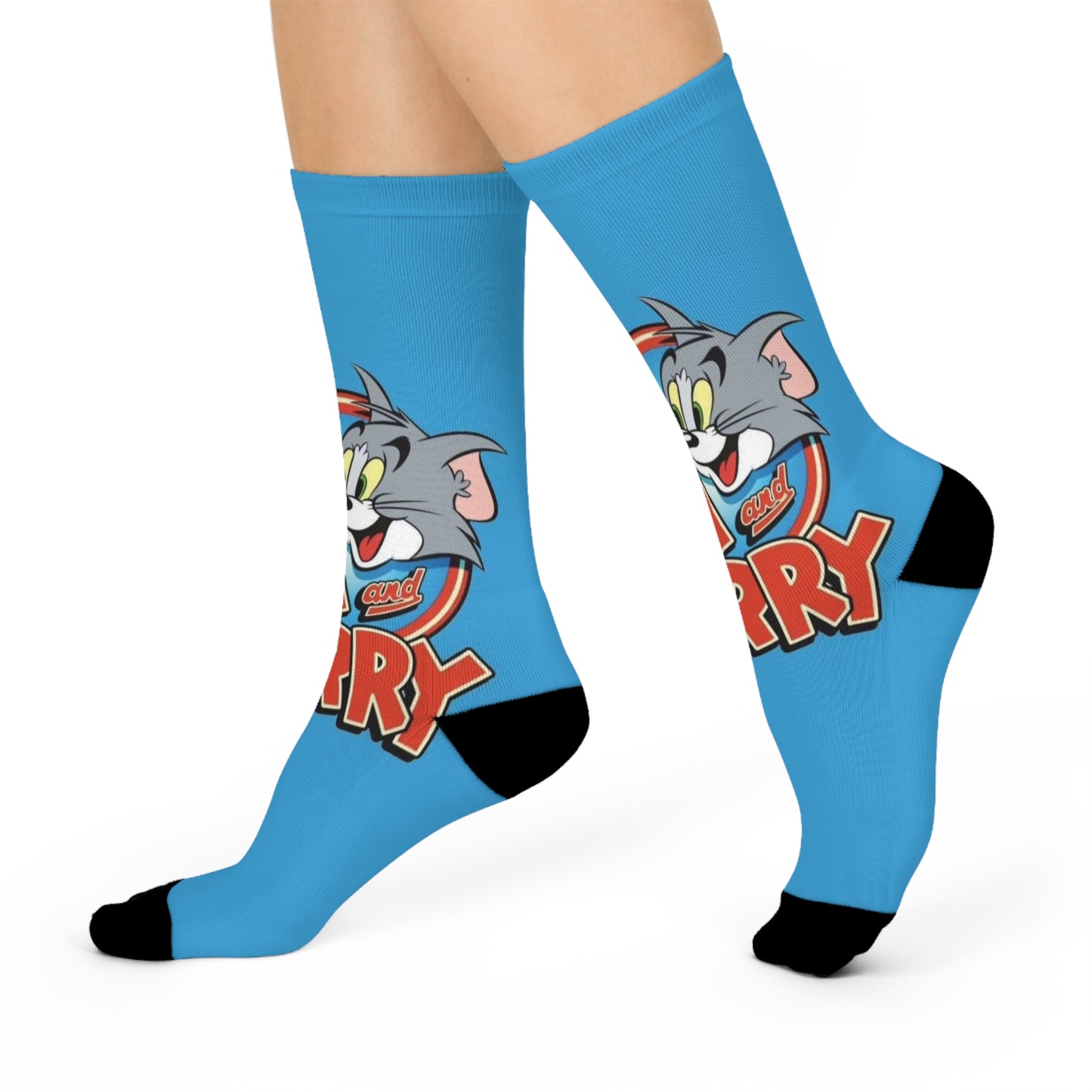 Men Crew Socks...Tom and Jerry