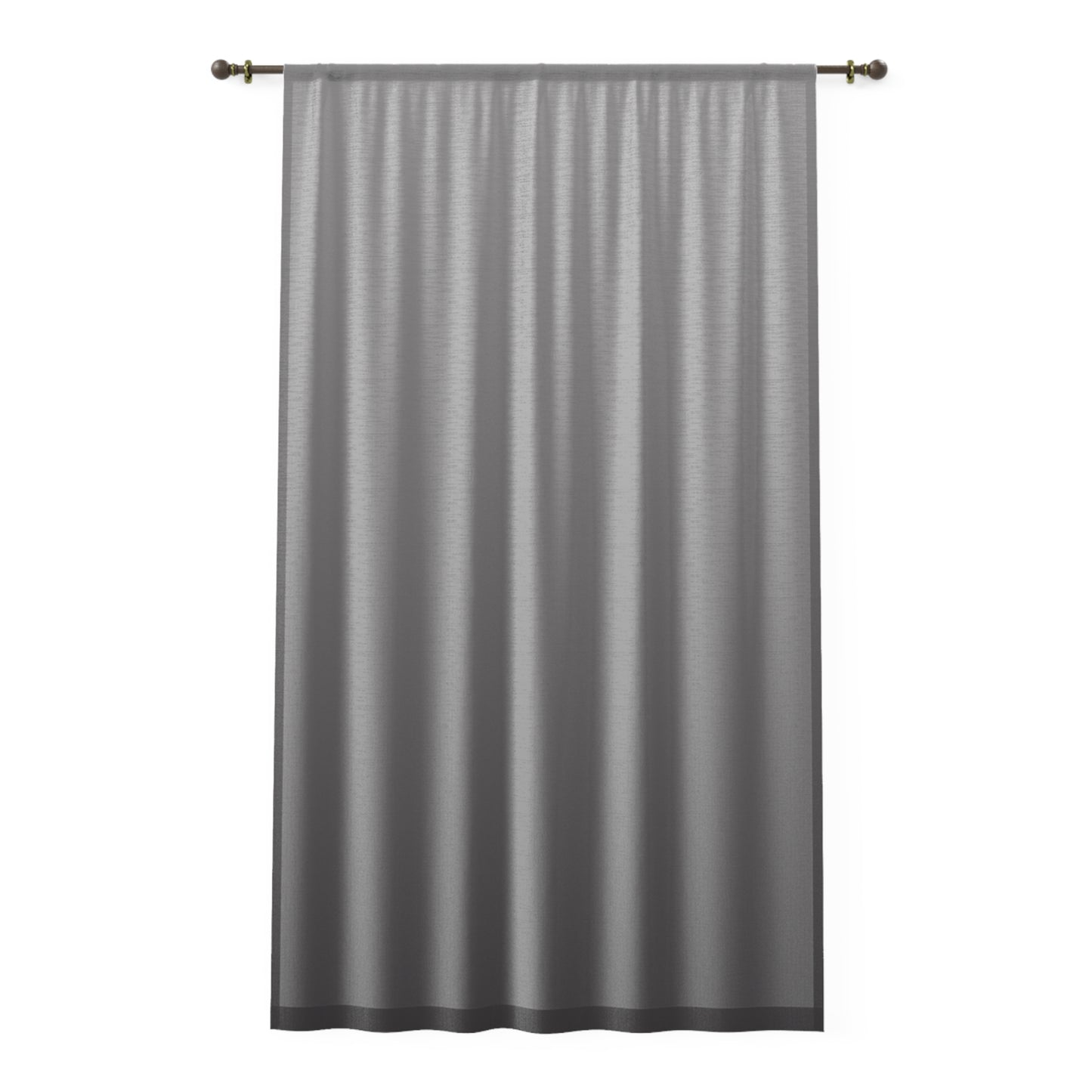 Sheer Window Curtain...Gradient Gray