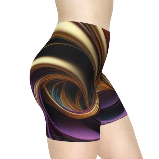 Women's Biker Shorts...Color Swirl