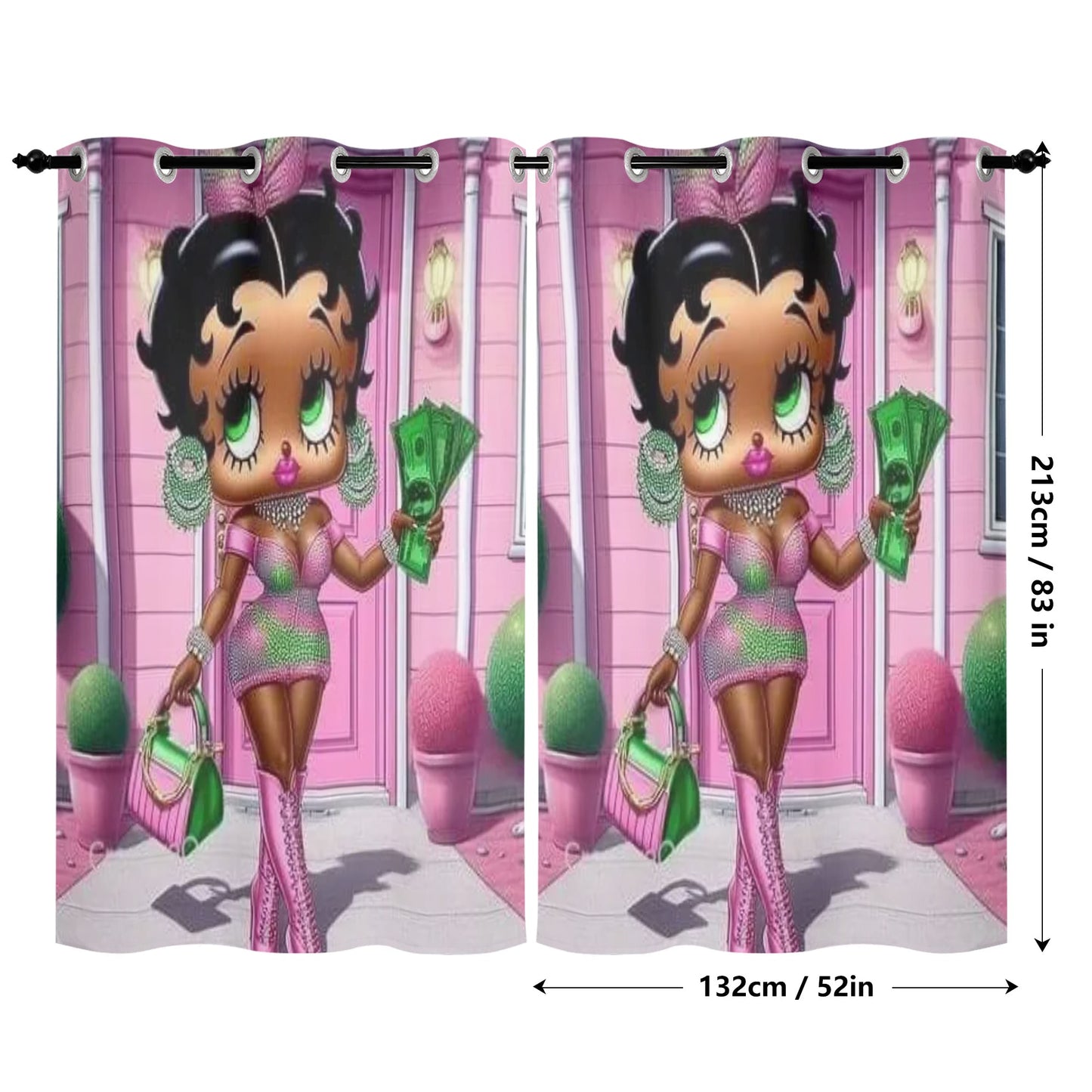 Window Curtains (2 PCS)...Betty w/Money