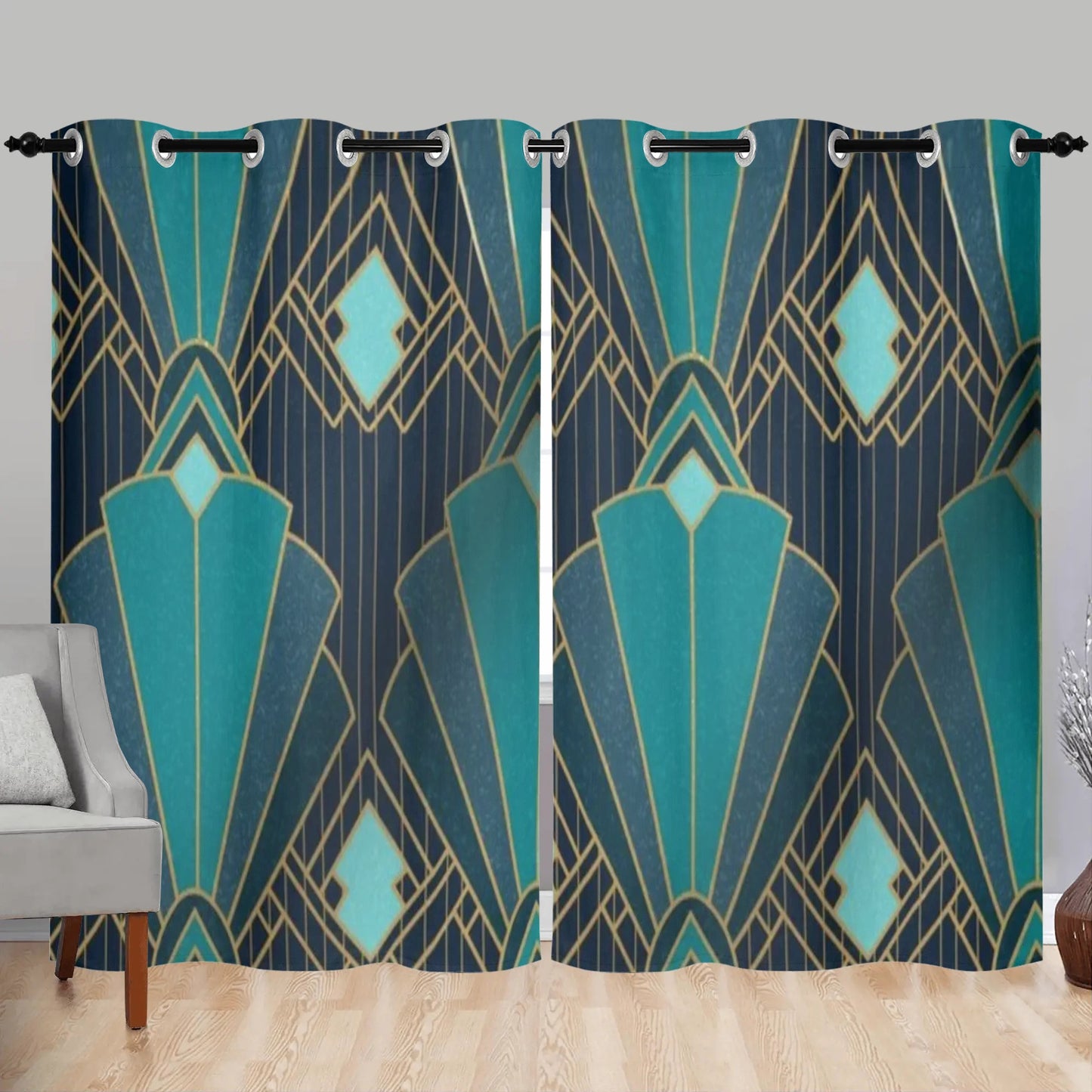 Window Curtains (2 PCS)...Blutego