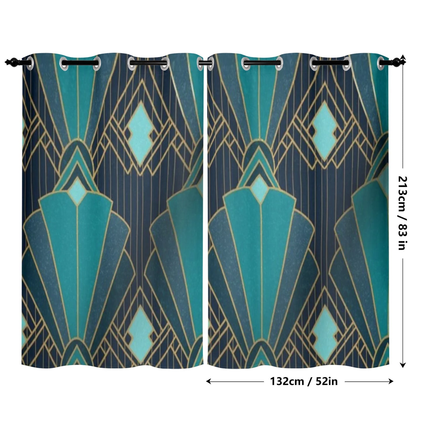 Window Curtains (2 PCS)...Blutego