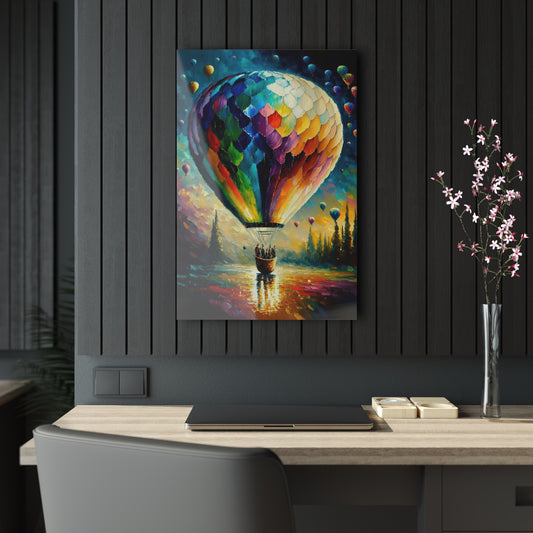 Acrylic Prints...Rainbow Hot Air Balloon