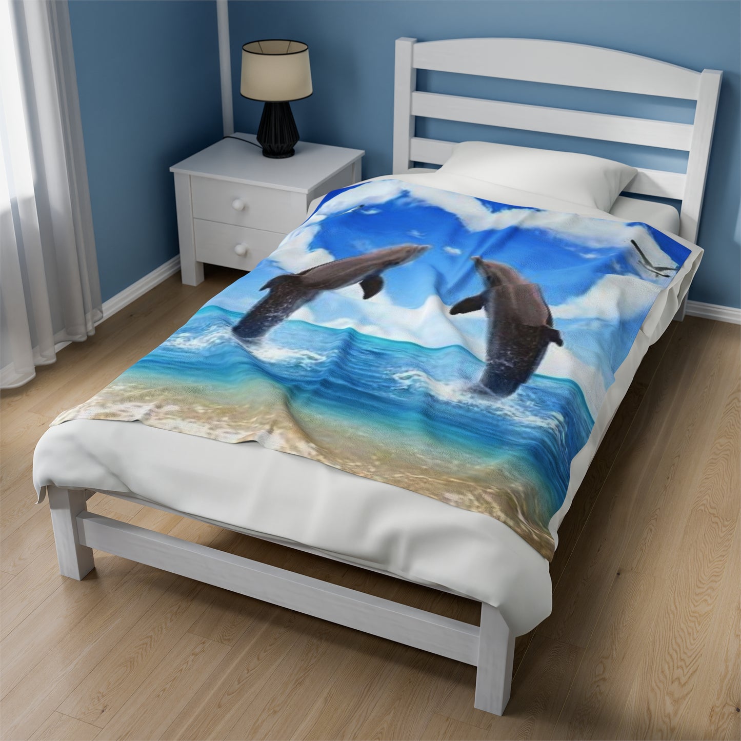 Plush Blanket...Dolphin Love