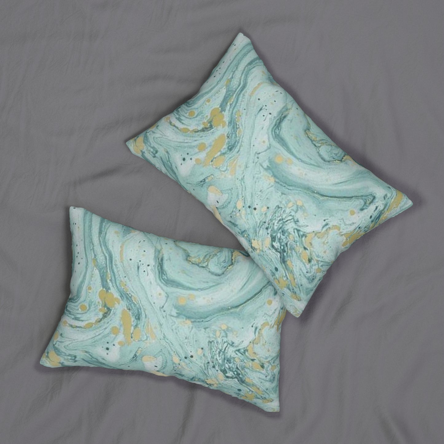 Lumbar Pillow...Azurite Marble