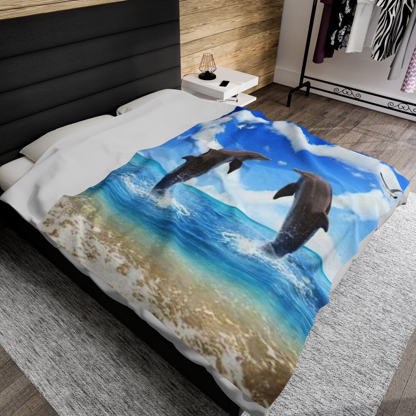 Plush Blanket...Dolphin Love