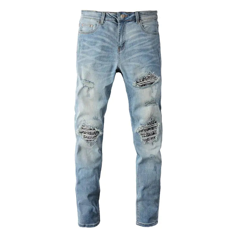 Men's Jeans...Bandanna Ripped