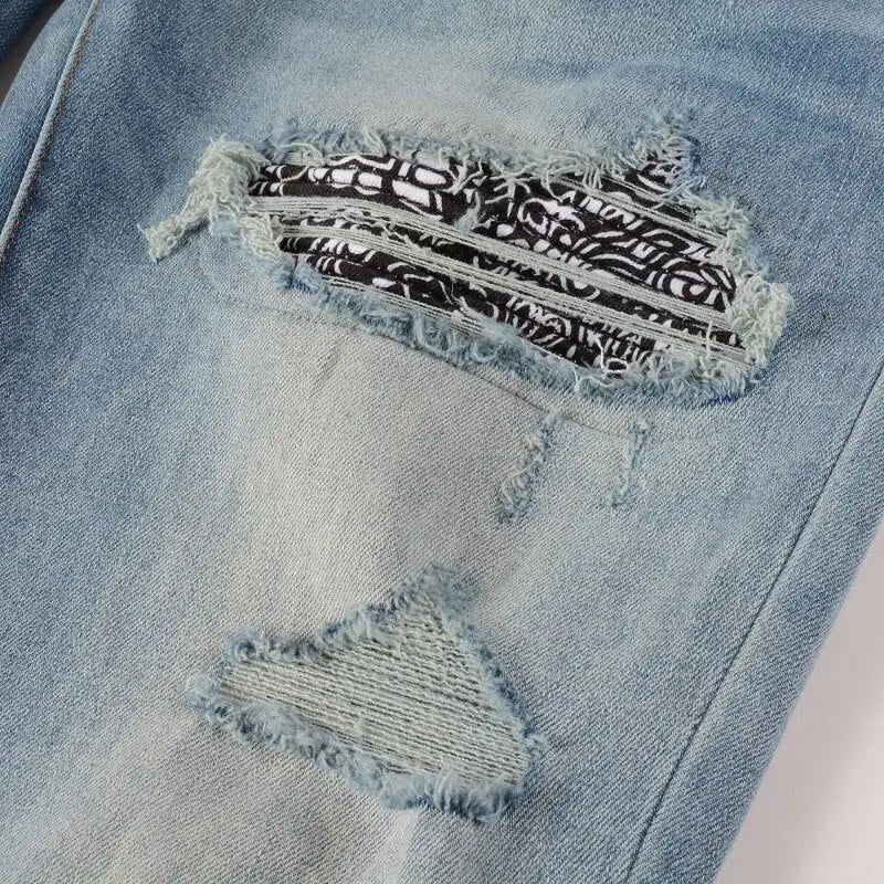 Men's Jeans...Bandanna Ripped