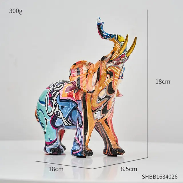 Painting Art Elephant Sculptures & Figurines Modern Decoration